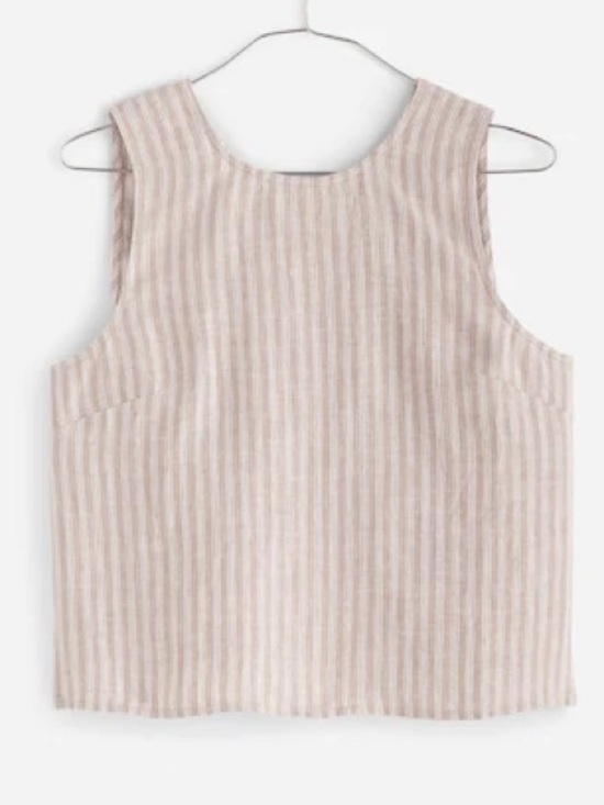 Madewell Tops - Madewell Tie-Back Scoopneck Top in 100% Linen size M